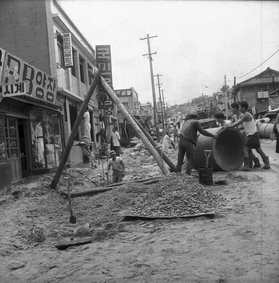 성동구 수해복구 작업