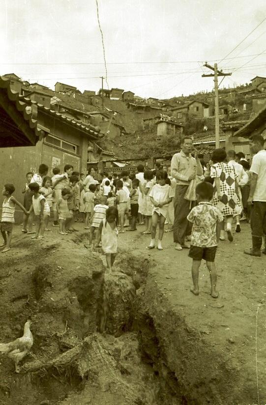 봉천동 사고현장, 한강 등 수해지구