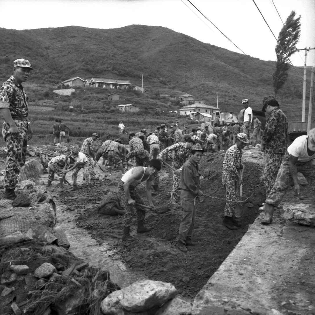 서울시청 직원, 수해복구작업