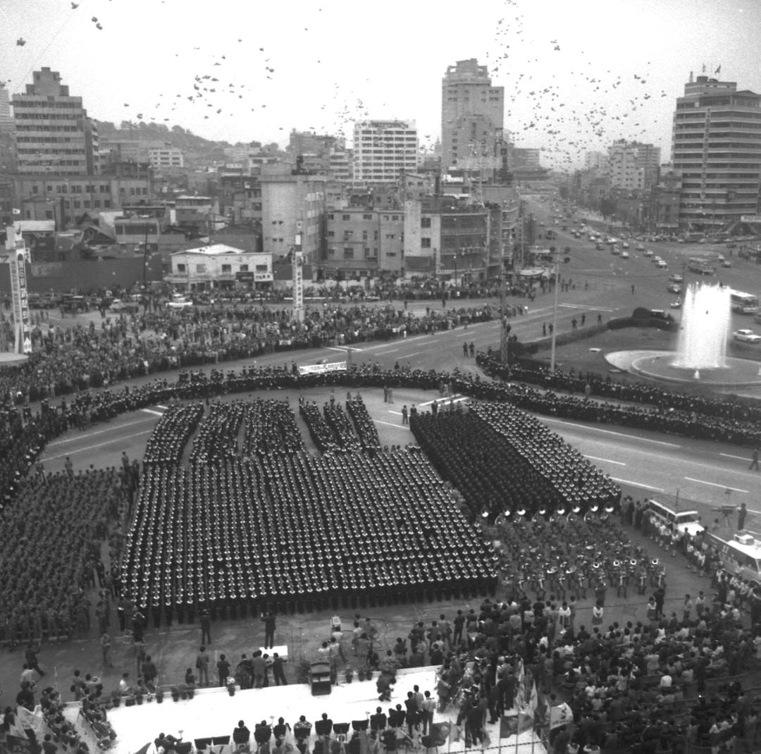 여자 탁구선수단 환영식