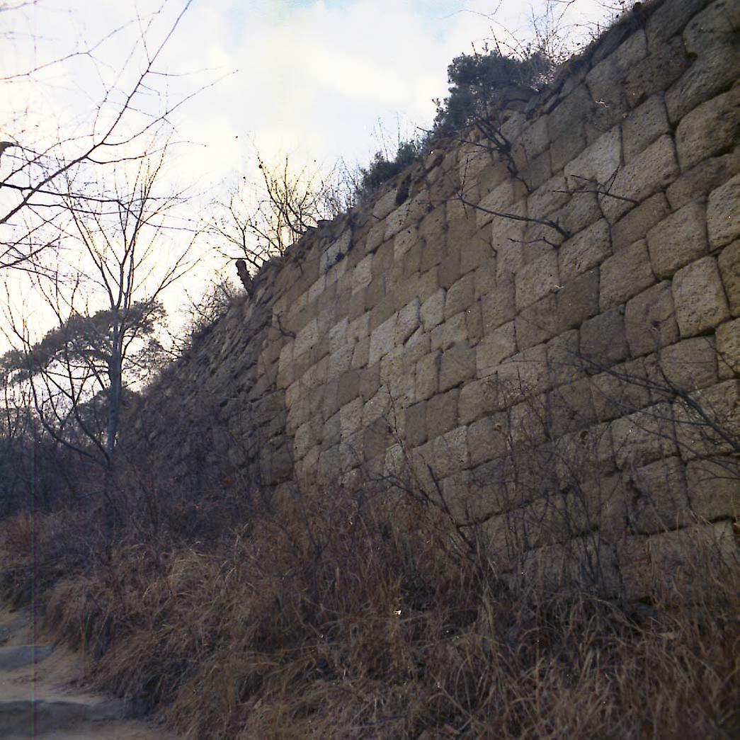 서울 성곽 공사전 모습