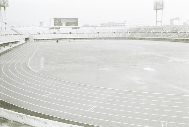 서울운동장 타탄트랙 공사 준공식