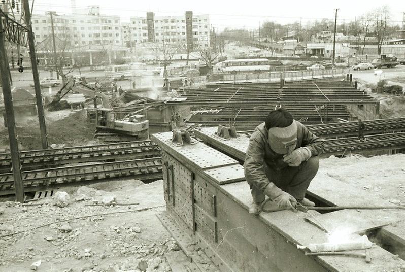 구자춘 서울시장, 대방지하차도 공사 현장 시찰