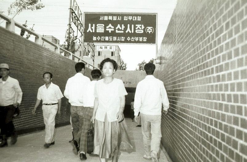 노량진 수산시장 행인