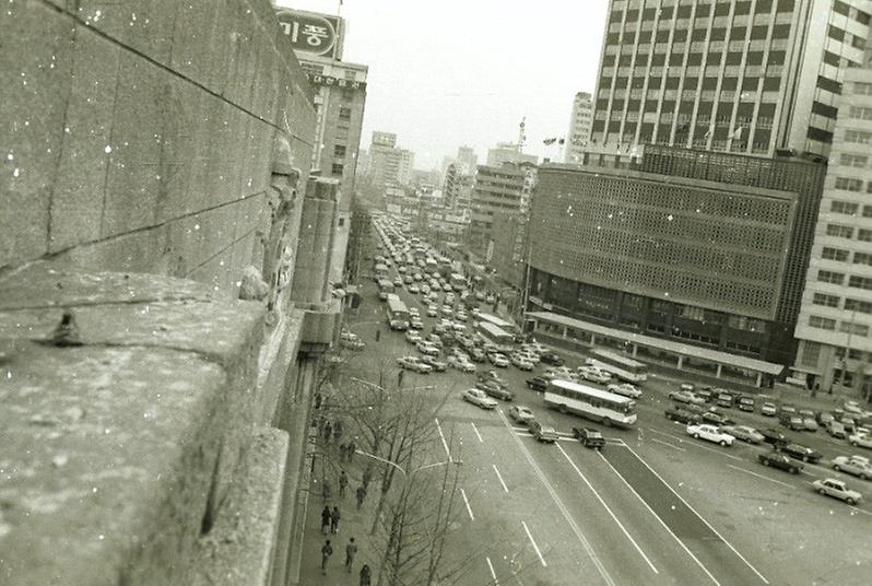 서울시청 앞 도로