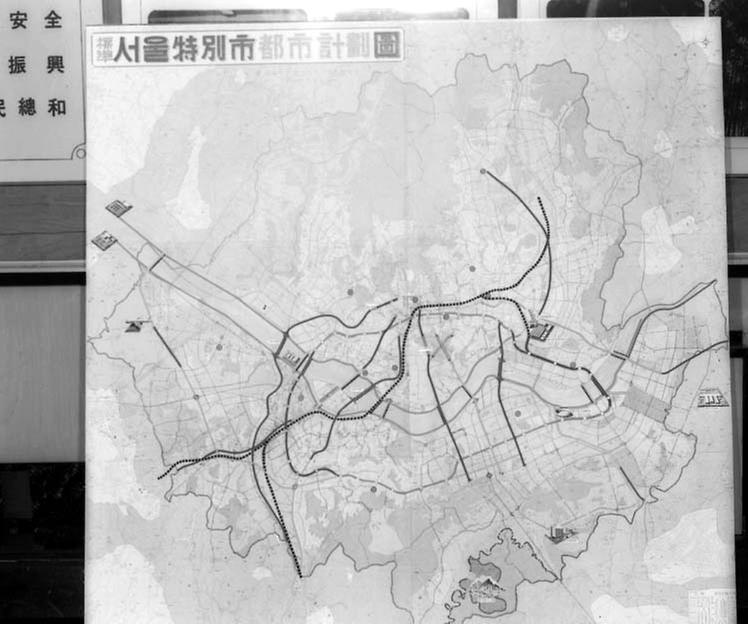 1978년 서울 특별시 도시 계획도 조감도