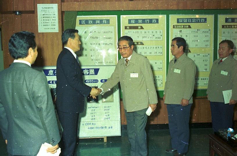 구자춘 서울시장, 구청 순시