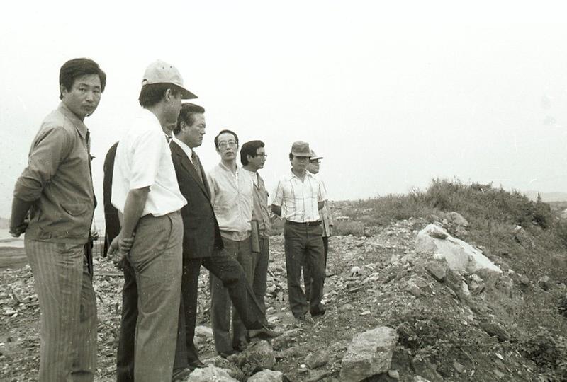 구자춘 서울시장, 성산대교 공사 현장 시찰