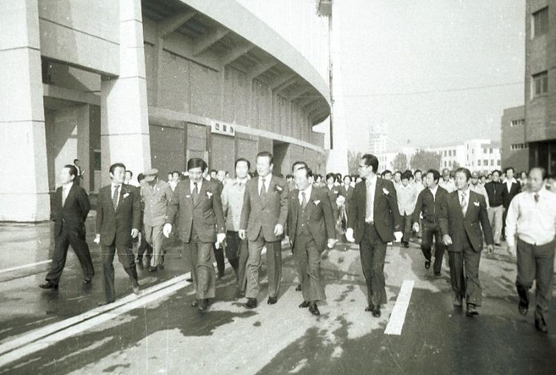 서울 운동장 동쪽 도로 개설공사 준공식