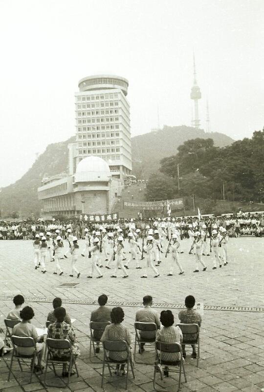 자유중국 순항훈련함대 사관생도 사열