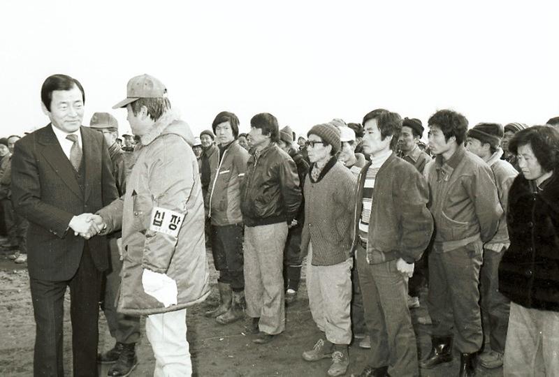 정상천 서울시장, 탄천 제방 축조공사시찰