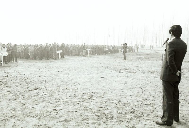 정상천 서울시장, 탄천 제방 축조공사시찰