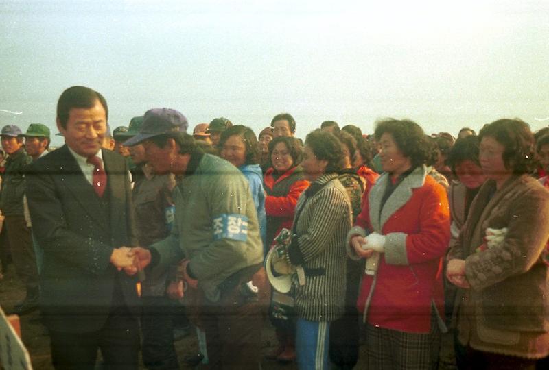 정상천 서울시장, 탄천 제방 축조공사시찰