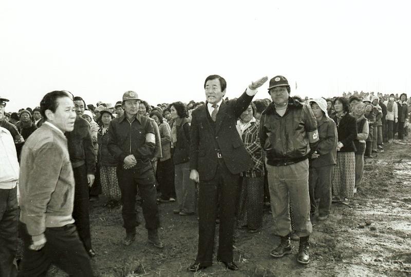 정상천 서울시장, 탄천 제방 축조공사시찰