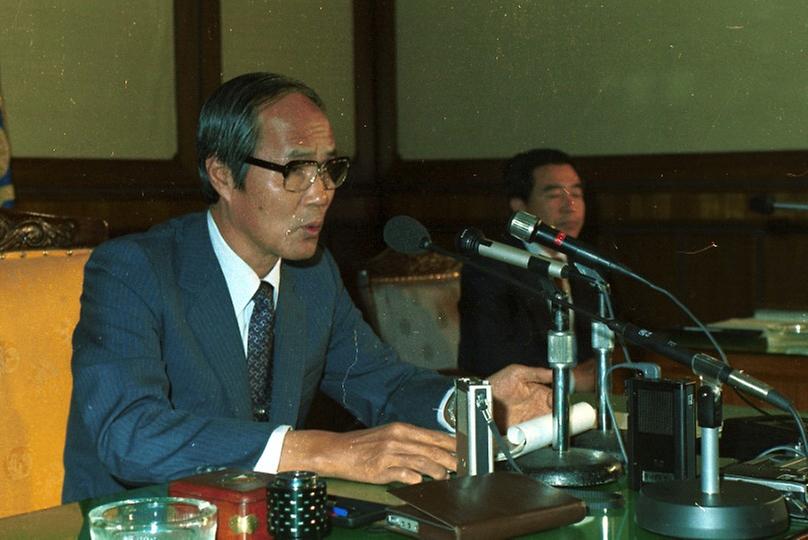 1981년 박영수 서울시장 기자회견