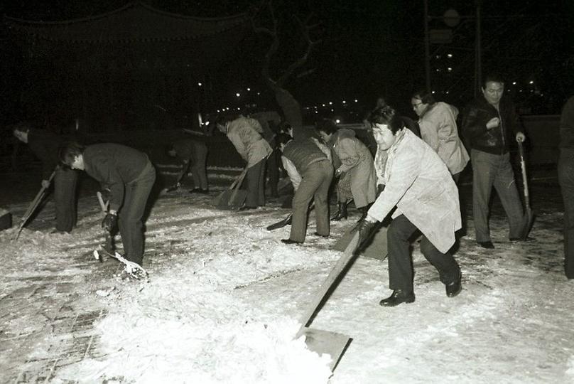 기습대설 비상 제설작업