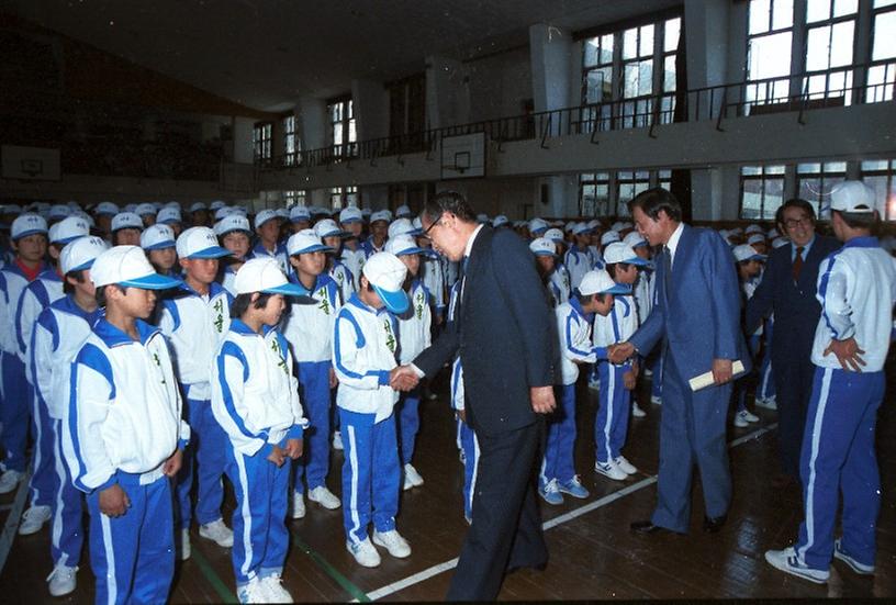 제12회 전국소년체욱대회에 참가할 서울시 대표선수단 결단식