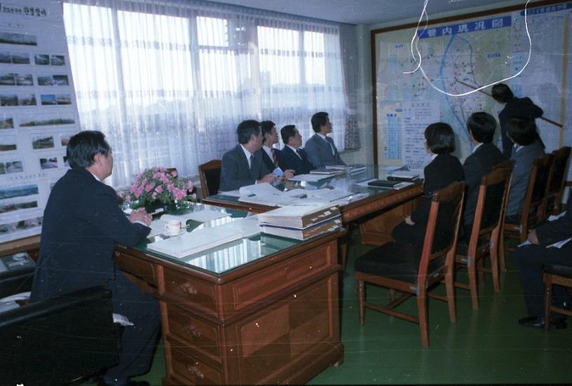 염보현 시장, 각 구청 업무 순시