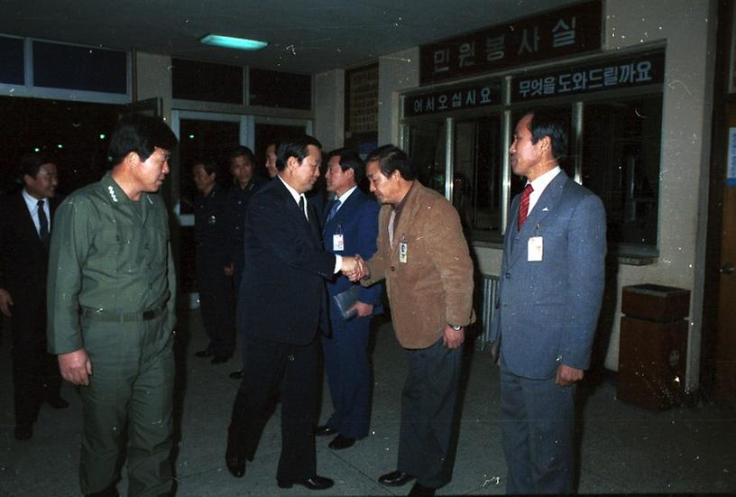 염보현 시장, 각 구청 업무 순시