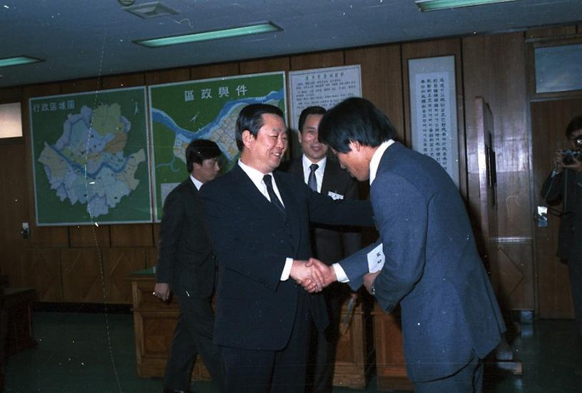 염보현 시장, 각 구청 업무 순시