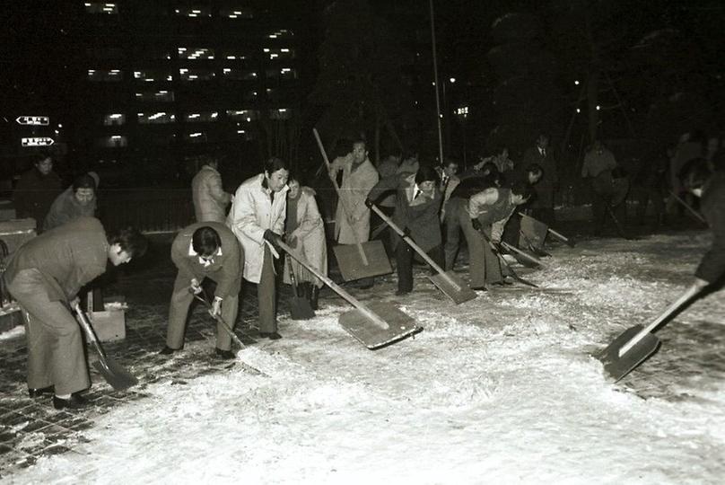 기습대설 비상 제설작업