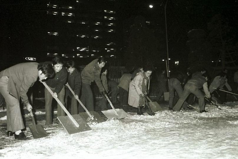 기습대설 비상 제설작업