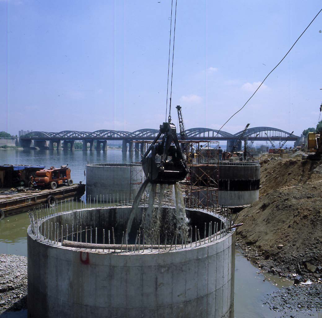 1984년 한강 개발 공사현장