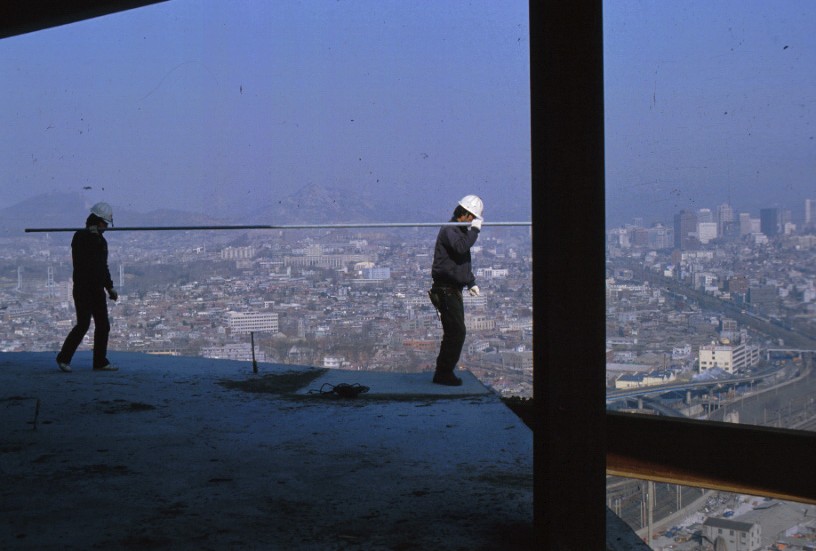 1984년 서울시내 공사 현장