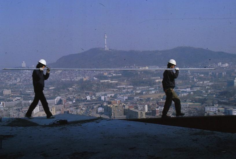 1984년 서울시내 공사 현장