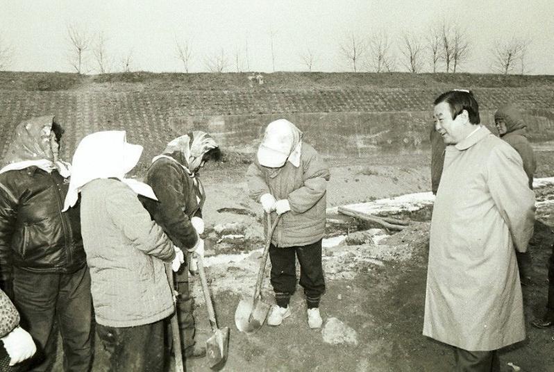 탄천 취로사업장 시찰