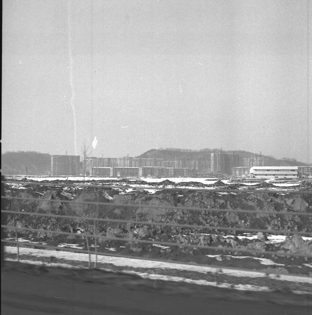 1985년 원효대교 주변 공사현장
