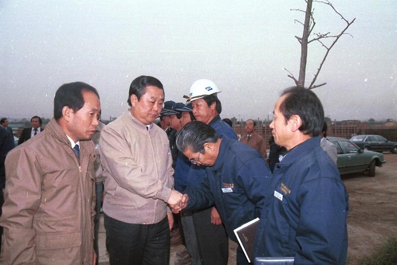 서울시장, 중랑천 하수처리장 시찰