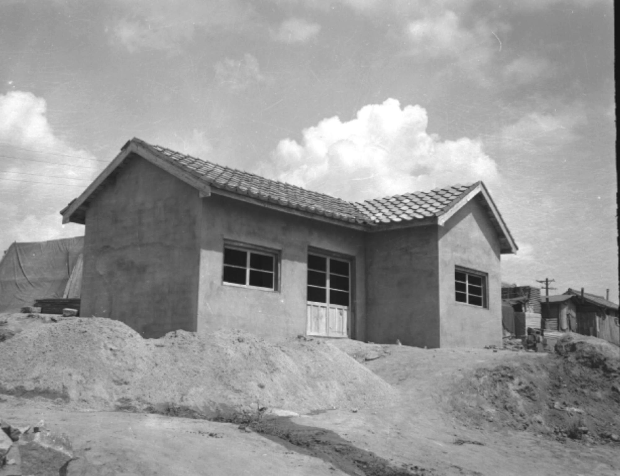 1959년 영등포 주택 건설현장