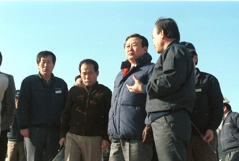 서울시장, 중랑 하수처리장.보광동 취수장 시찰