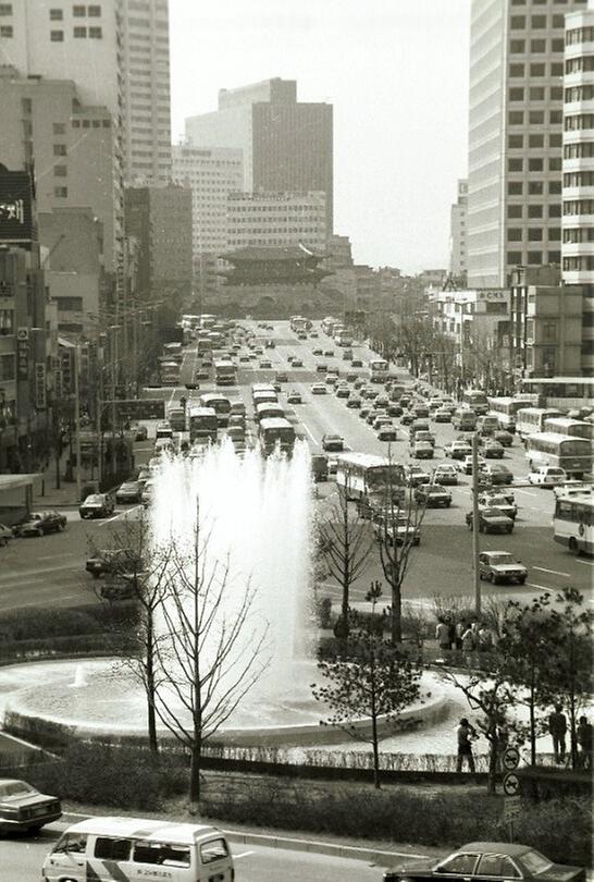 서울시청 앞광장 분수