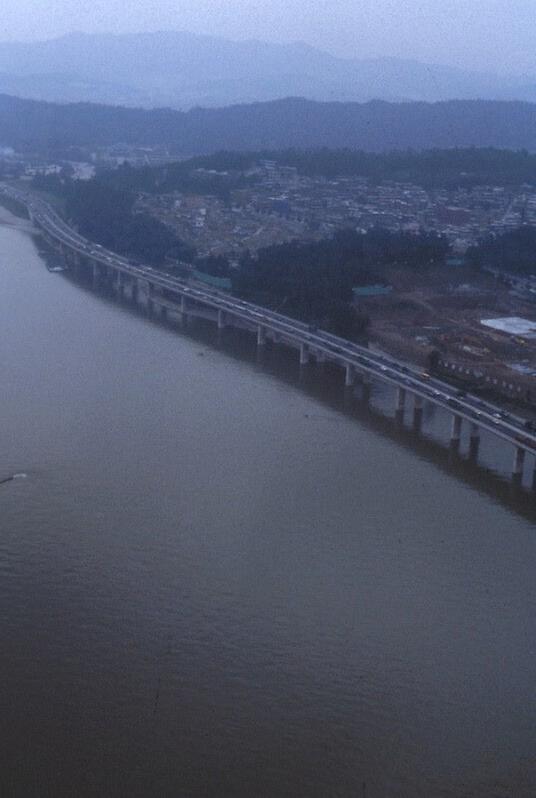 1986년 아시아 경기대회 개막 전 서울시내 전경