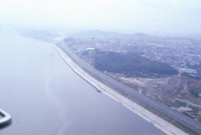 1986년 아시아 경기대회 개막 전 서울시내 전경