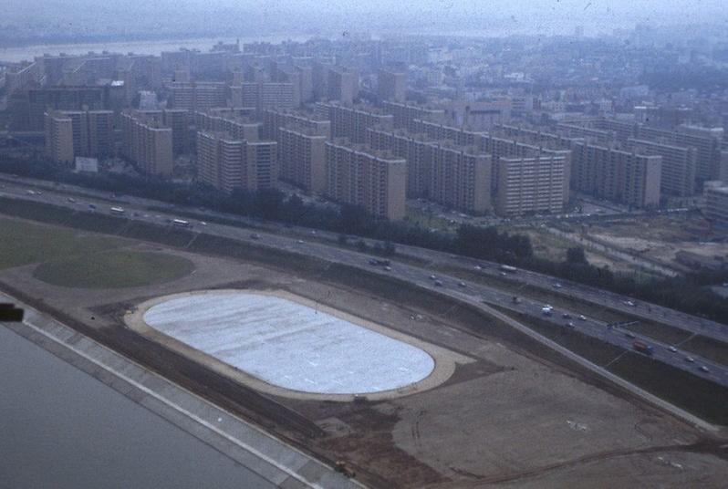 1986년 아시아 경기대회 개막 전 서울시내 전경