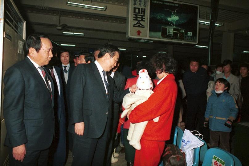 서울시장, 강남고속버스 터미날 시찰