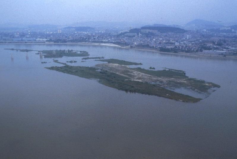 1986년 아시아 경기대회 개막 전 서울시내 전경