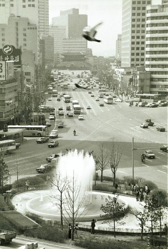 서울시청 앞광장 분수