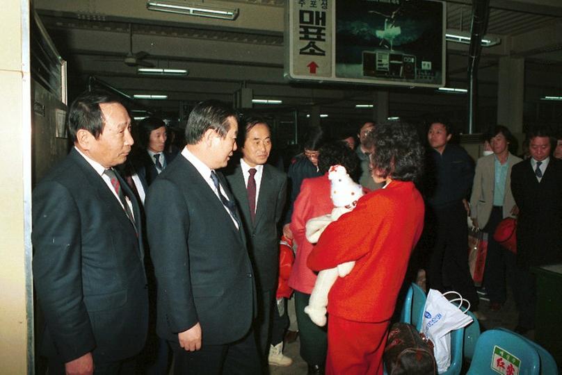 서울시장, 강남고속버스 터미날 시찰