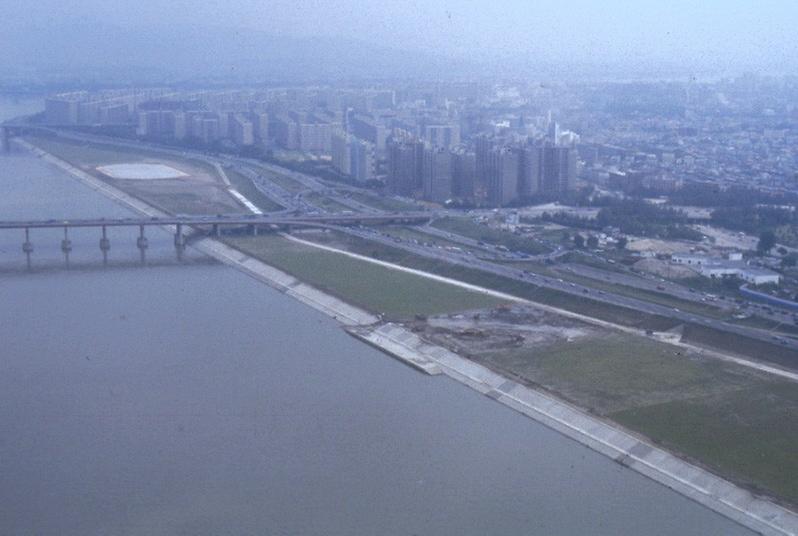 1986년 아시아 경기대회 개막 전 서울시내 전경