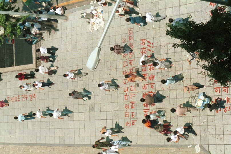 서울시청 앞 1987년 '6월 민주항쟁' 전경-6