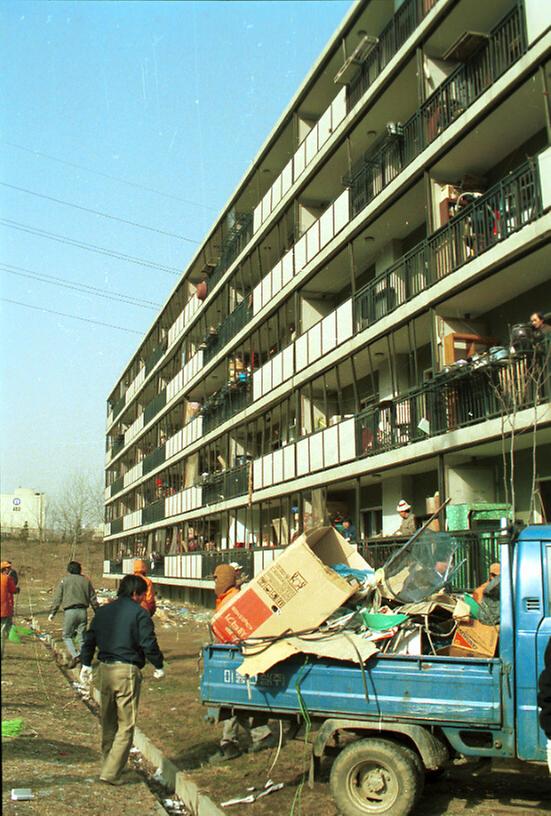 1987년 강남구 일원동 폭발 현장