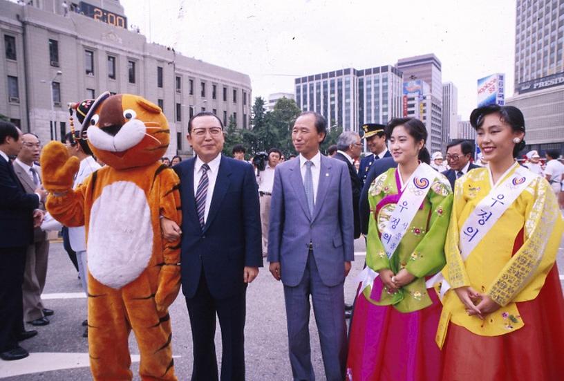 올림픽 참가국 국기 게양식