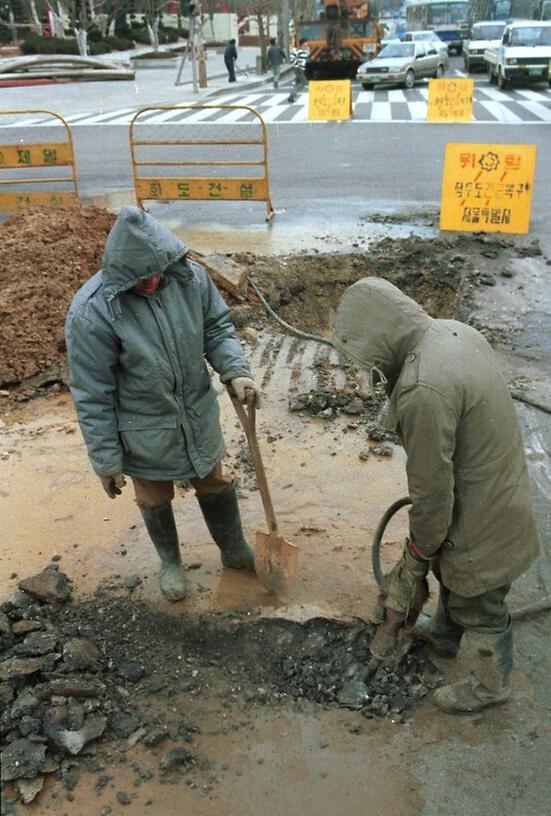 1988년 수도동파 예방 공사 전경