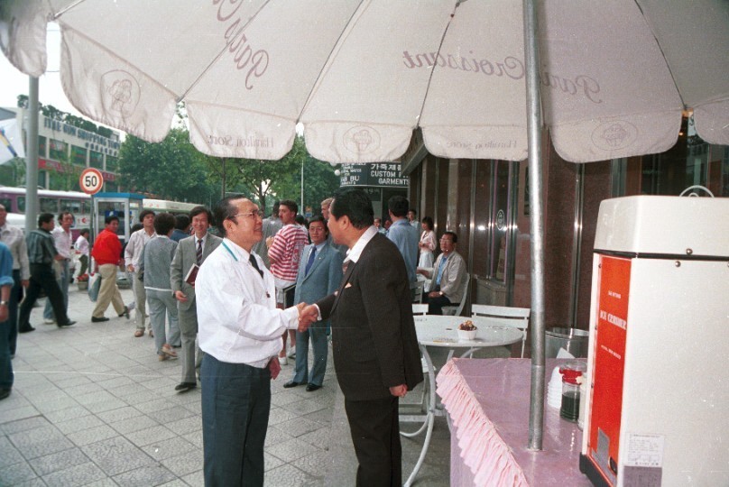 김용래 서울시장, 이태원 상가 시찰