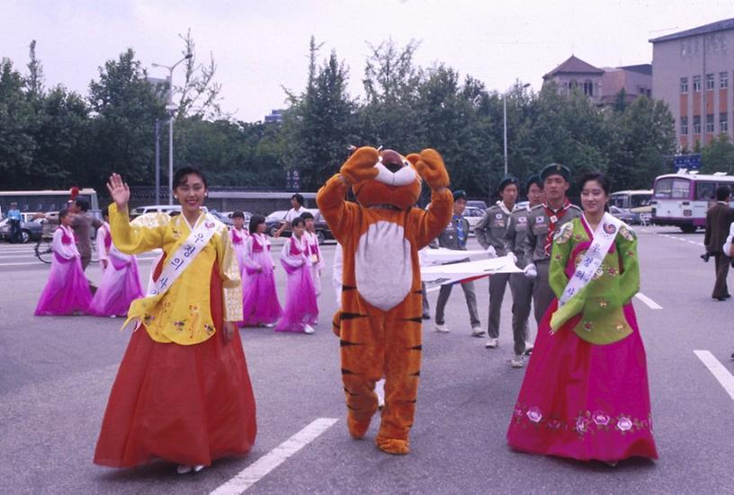 올림픽 참가국 국기 게양식