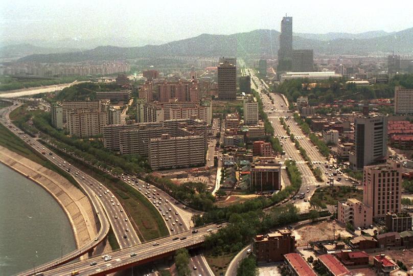 서울시내 항공촬영